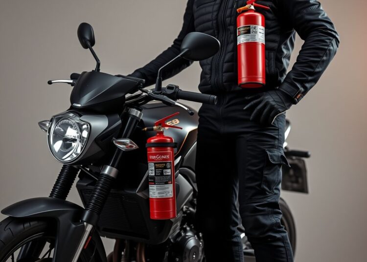 Extintores para motos: segurança e regulamentação essenciais
